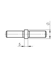 Raccord droit pour sous-lisse