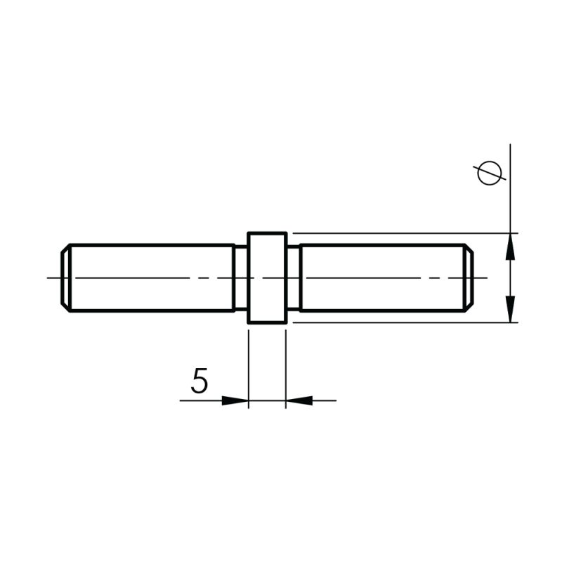 Raccord droit pour sous-lisse