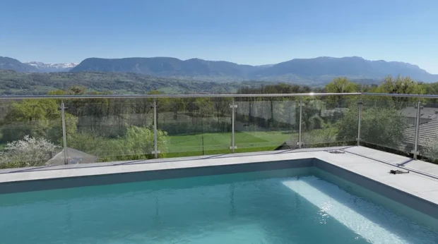 Garde-corps verre et inox