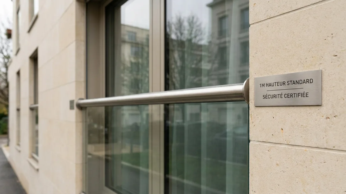 Garde-corps fenêtre hauteur 1 mètre norme