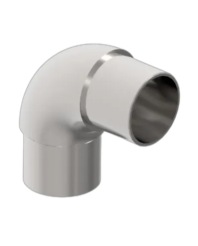 Coude inox grand rayon