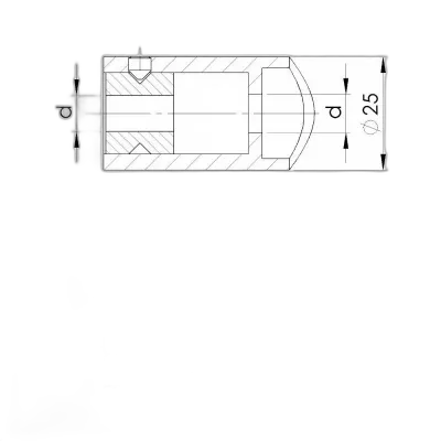 Entretoise inox - vue 2