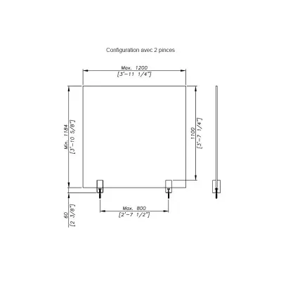 Pince à verre de sol "Cadou" - vue 4