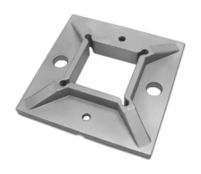 Platine sol carrée 100x100