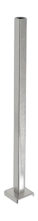 Poteau inox carré 40x40 pose dessus