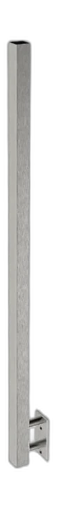 Poteau inox carré 40x40 pose latérale