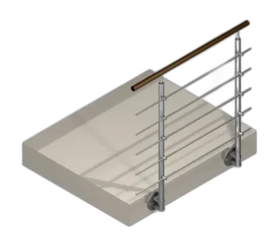 Poteau latéral pour 5 barres