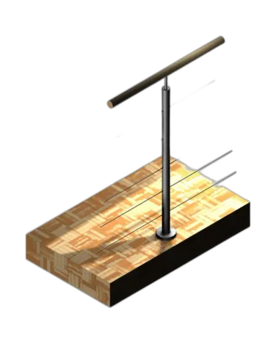 Poteau pour 5 câbles - 180°
