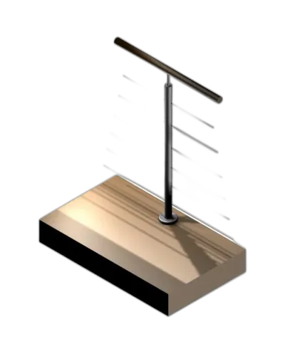 Poteau pour 6 câbles - 180°