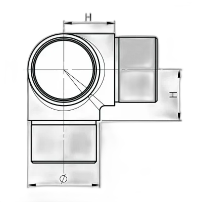 Raccord Inox 3 départs - vue 2