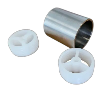 Raccord inox de liaison pour rampe bois