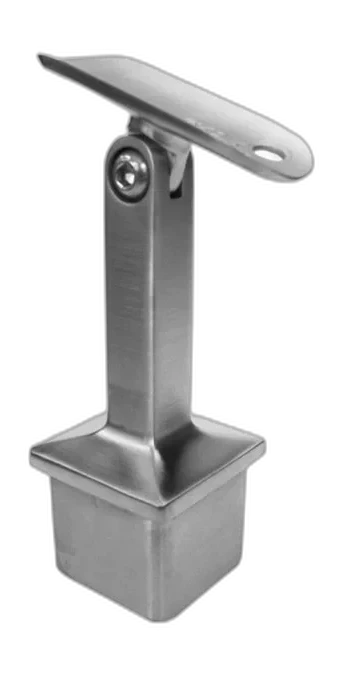 Support de lisse ronde orientable pour poteau