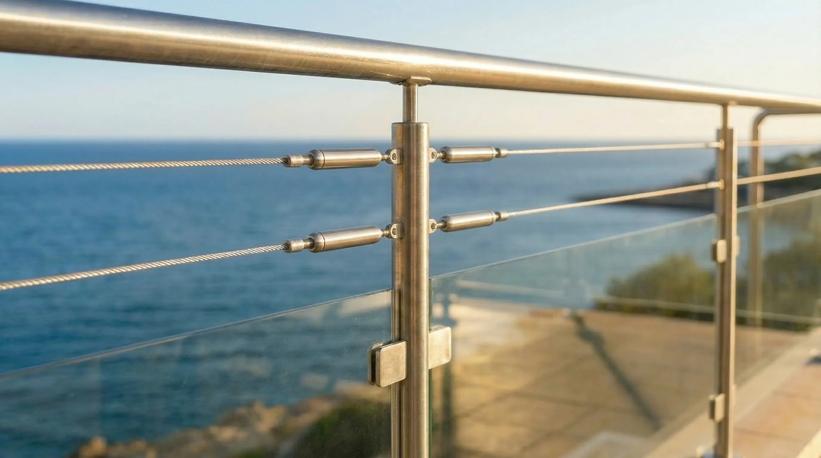 Detail tarif garde-corps inox 316L Cote d'Azur