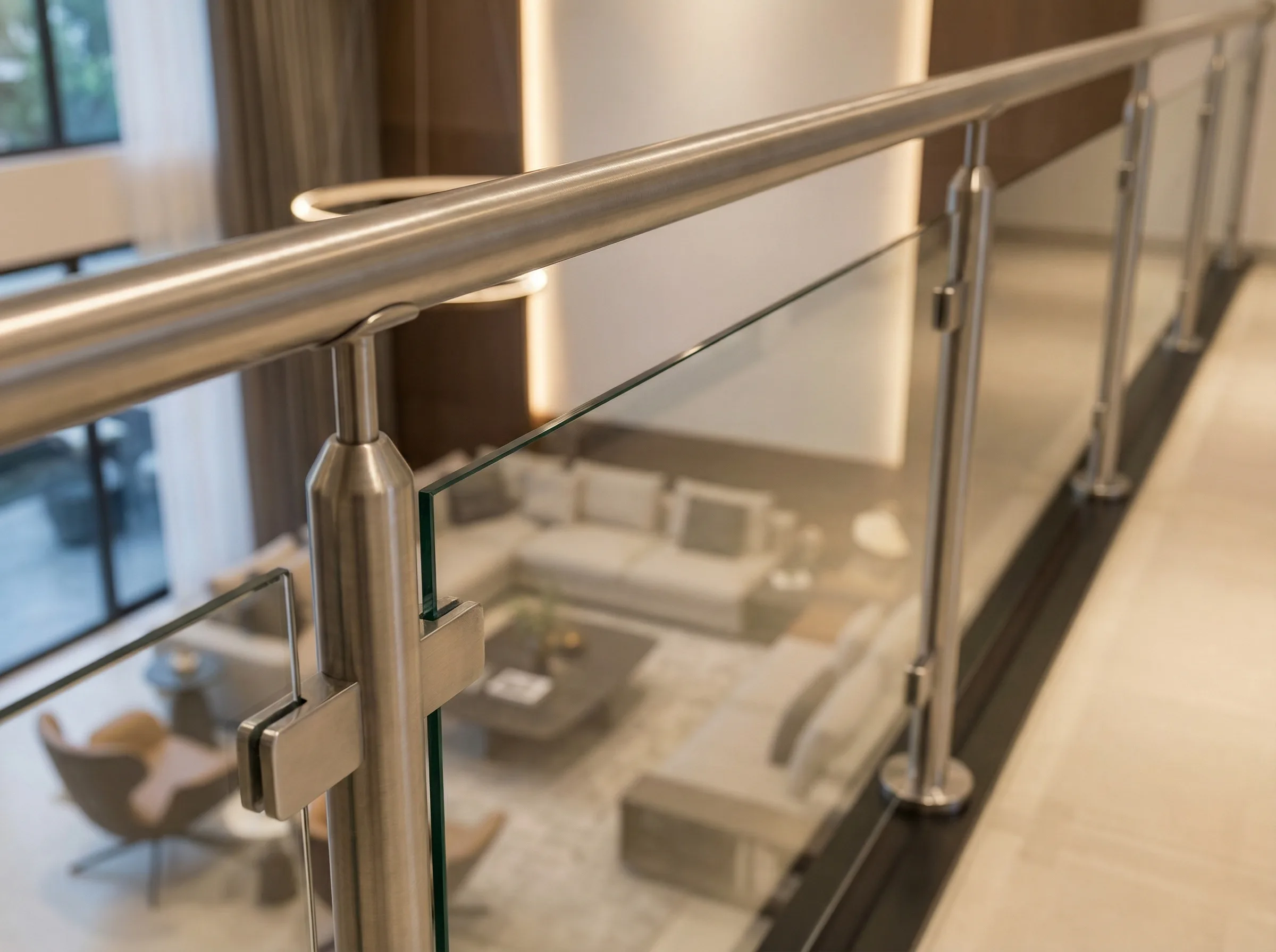 Batiment universitaire avec garde-corps inox a Grenoble