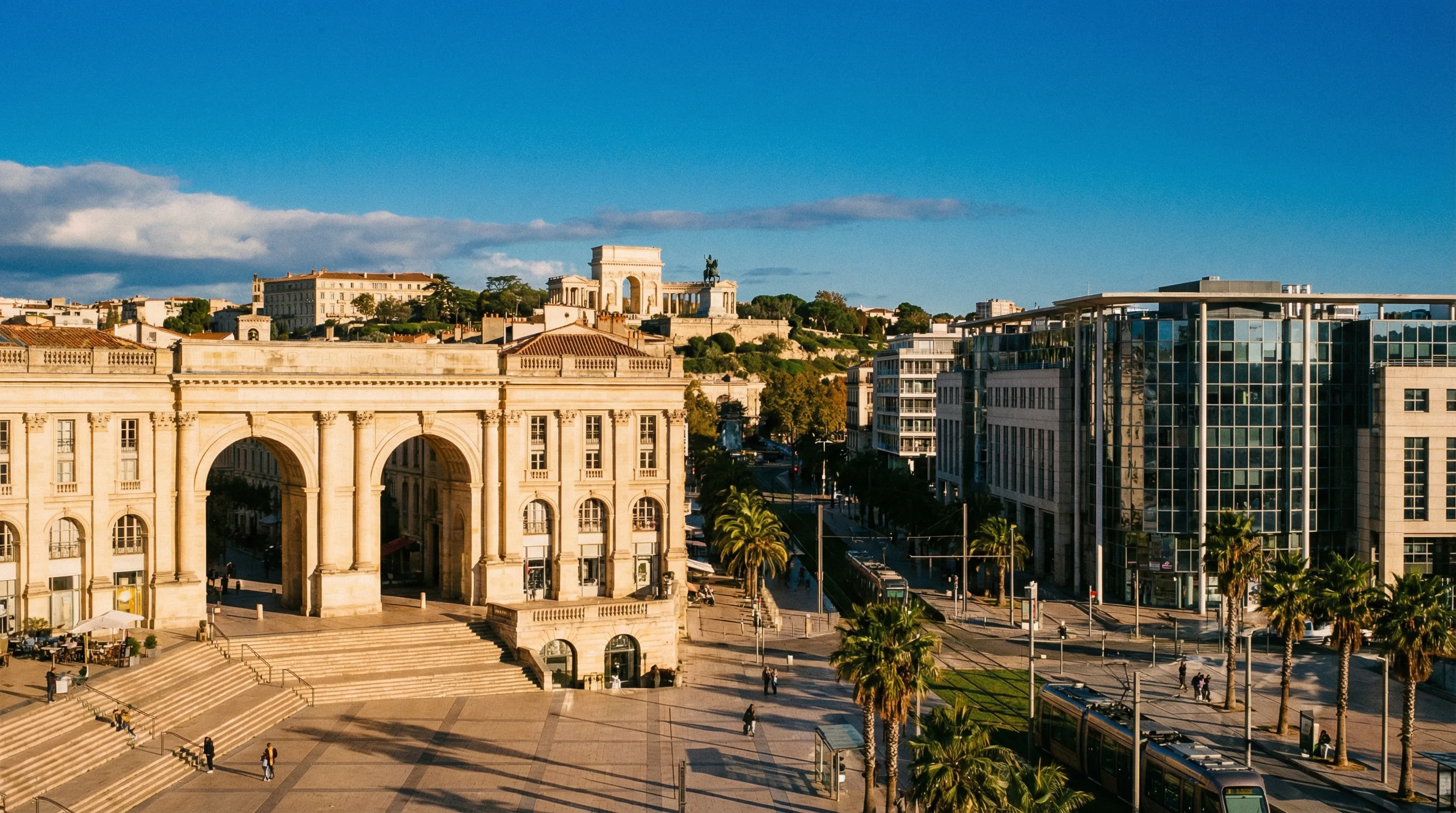 Montpellier quartier Antigone et Port Marianne architecture contemporaine