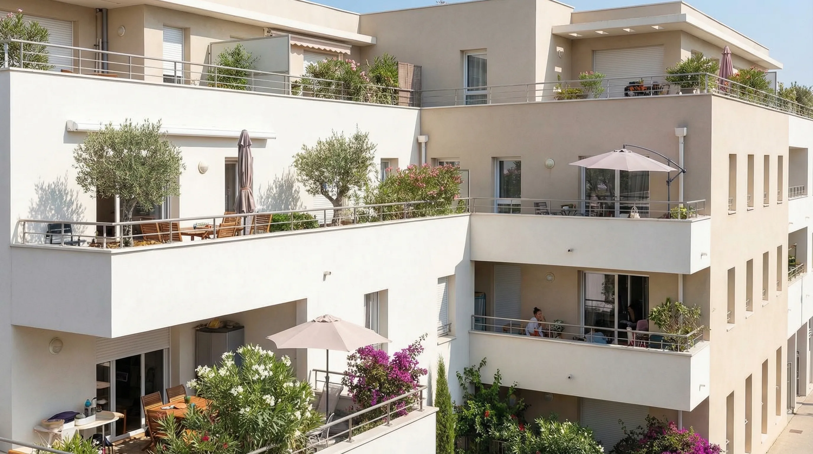 Architecture contemporaine garde-corps inox Montpellier