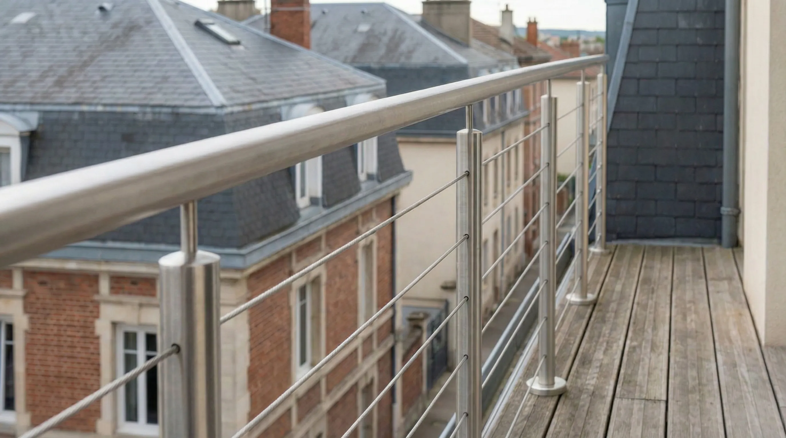 Terrasses et balcons avec garde-corps inox a Saint-Etienne