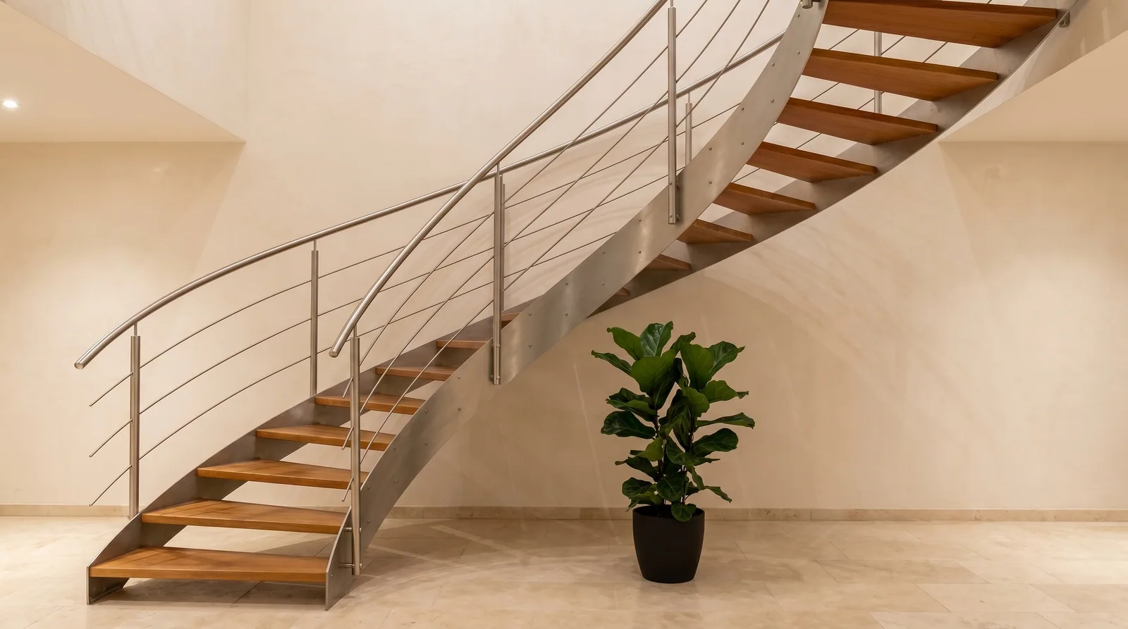 Garde-corps câble barres inox